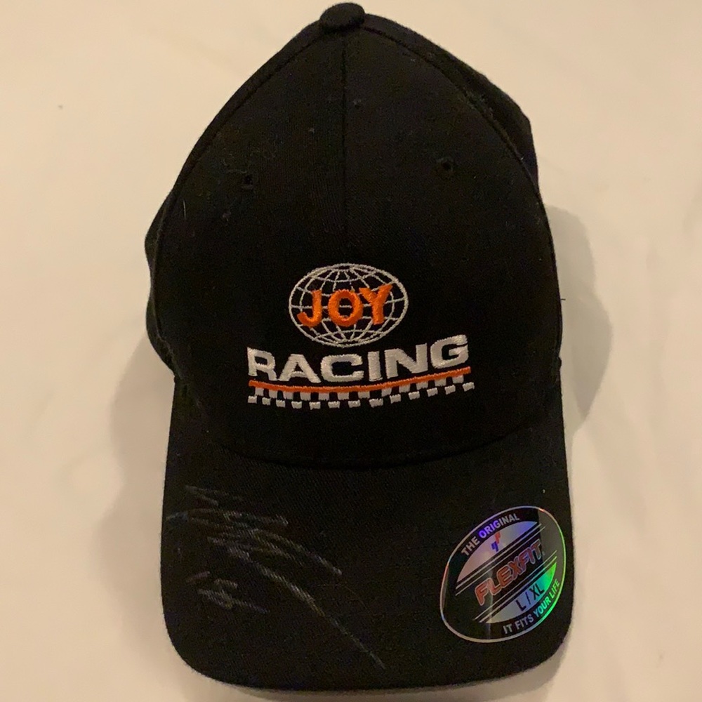 Joy racing autographed hat